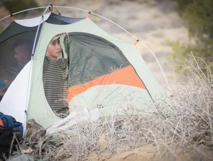 Serene Fall Camping Experience Wallpaper