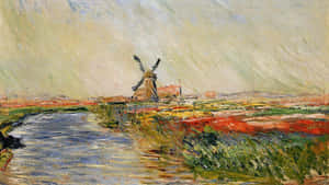 Serene Impressionist Landscape Painting Wallpaper