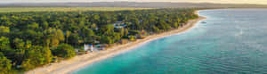 Serene Jamaican Beach At Sunset Wallpaper