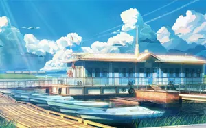 Serene_ Lakeside_ Anime_ Scene Wallpaper