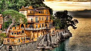 Serene Lakeside Retreat Wallpaper