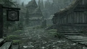 Serene Landscape Of Falkreath In Skyrim Wallpaper