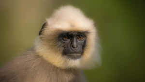 Serene Langur Portrait Wallpaper