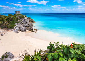 Serene Mexican Beach Paradise Wallpaper