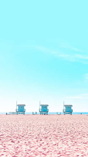Serene Minimalist Beach Wallpaper