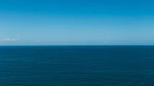 Serene Minimalist Ocean View Wallpaper