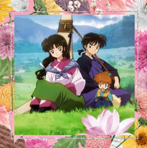 Serene Miroku Monk Statue Wallpaper