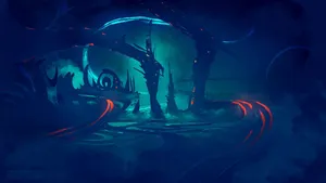 Serene Riverside Evening Wallpaper