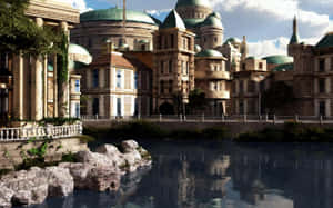 Serene Sunset At Naboo Cityscape Wallpaper