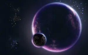 Serene Sunset By The Lake In A Forest Wallpaper