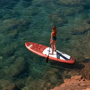 Serene Sunset Paddleboarding Excursion Wallpaper