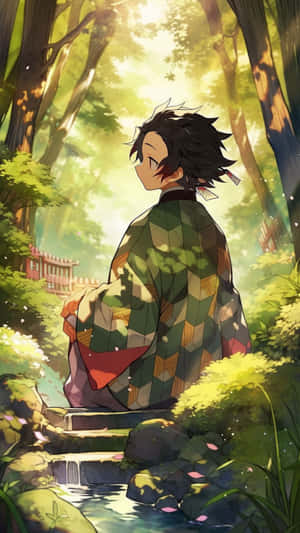 Serene_ Tanjiro_ Forest_ Walk.jpg Wallpaper