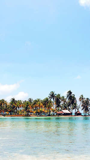 Serene Tropical Beach Getaway Wallpaper