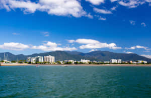 Serene View Of The Great Barrier Reef In Cairns, Australia Wallpaper