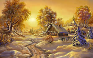 Serene Winter Wonderland Wallpaper