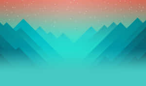 Serenity Peaks Abstract Landscape Wallpaper