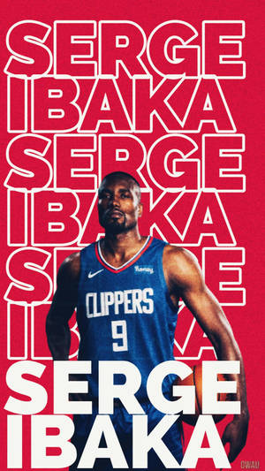 Serge Ibaka Digitally Rendered Poster Wallpaper