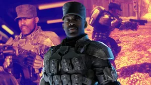 Sergeant Johnson In Action Wallpaper