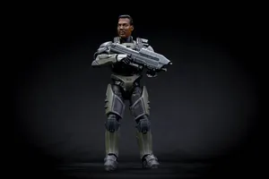 Sergeant Johnson In Action Wallpaper