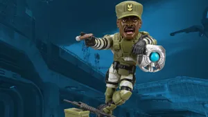 Sergeant Johnson In Action Wallpaper