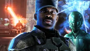 Sergeant Johnson In Action Wallpaper