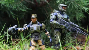 Sergeant Johnson In Action Wallpaper