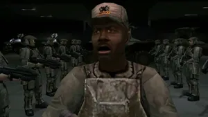 Sergeant Johnson In Battle - Halo Series Wallpaper