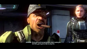 Sergeant Johnson, The Iconic Character In Action Wallpaper