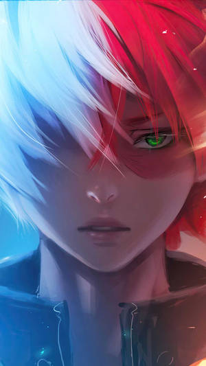 Serious Face Of Shoto Todoroki Aesthetic Wallpaper