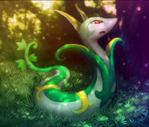 Serperior Głow Art Wallpaper