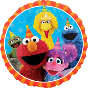 Sesame Street Party Portrait Wallpaper