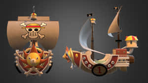 Set Sail With The Thousand Sunny Wallpaper