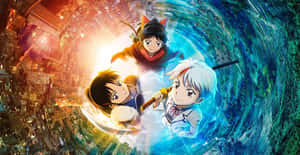 Setsuna Character Standing In Mysterious Light Wallpaper