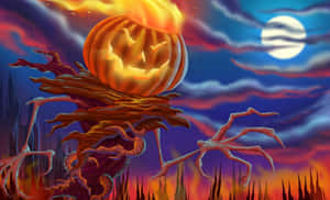 Setting Up A Scarecrow To Protect Your Crop Wallpaper