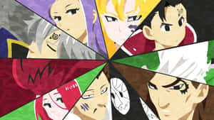 Seven Deadly Sins Characters Collage Wallpaper