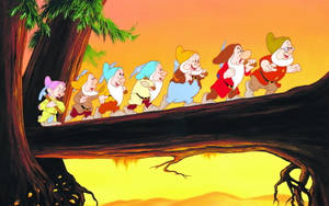 Seven Dwarfs With Pickaxes Wallpaper