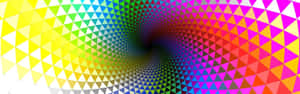 Several Multicolored Triangles Wallpaper