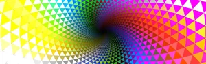 Several Multicolored Triangles Wallpaper