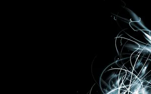 Several Neon Blue Streaks Wallpaper