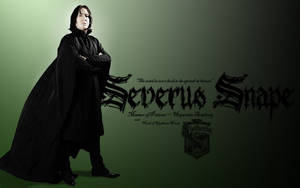 Severus Snape Ornate Name Card Wallpaper