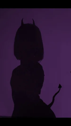 Sexy Sad Demon Girl Shadow Wallpaper