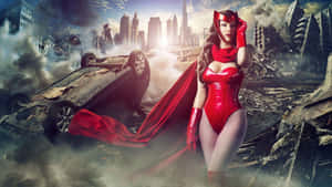 Sexy Scarlet Witch Portrait Wallpaper