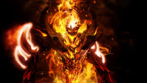 Shadow Fiend Unleashing His Power In Battle Wallpaper