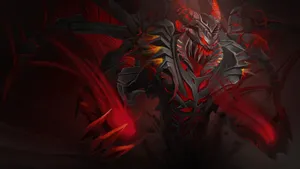 Shadow Fiend Unleashing Power In A Spectacular Display Wallpaper