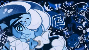 Shadow Milk Cookie Art Wallpaper