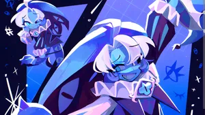 Shadow Milk Cookie Character Art Wallpaper