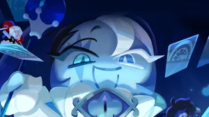 Shadow Milk Cookie Character Art Wallpaper