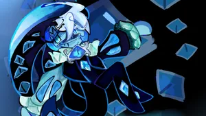 Shadow Milk Cookie Character Art Wallpaper