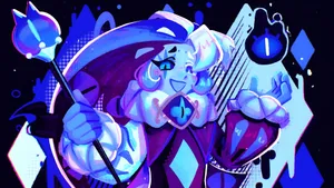 Shadow Milk Cookie Character Art Wallpaper