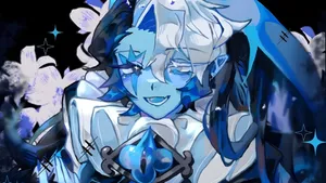 Shadow Milk Cookie Character Art Wallpaper